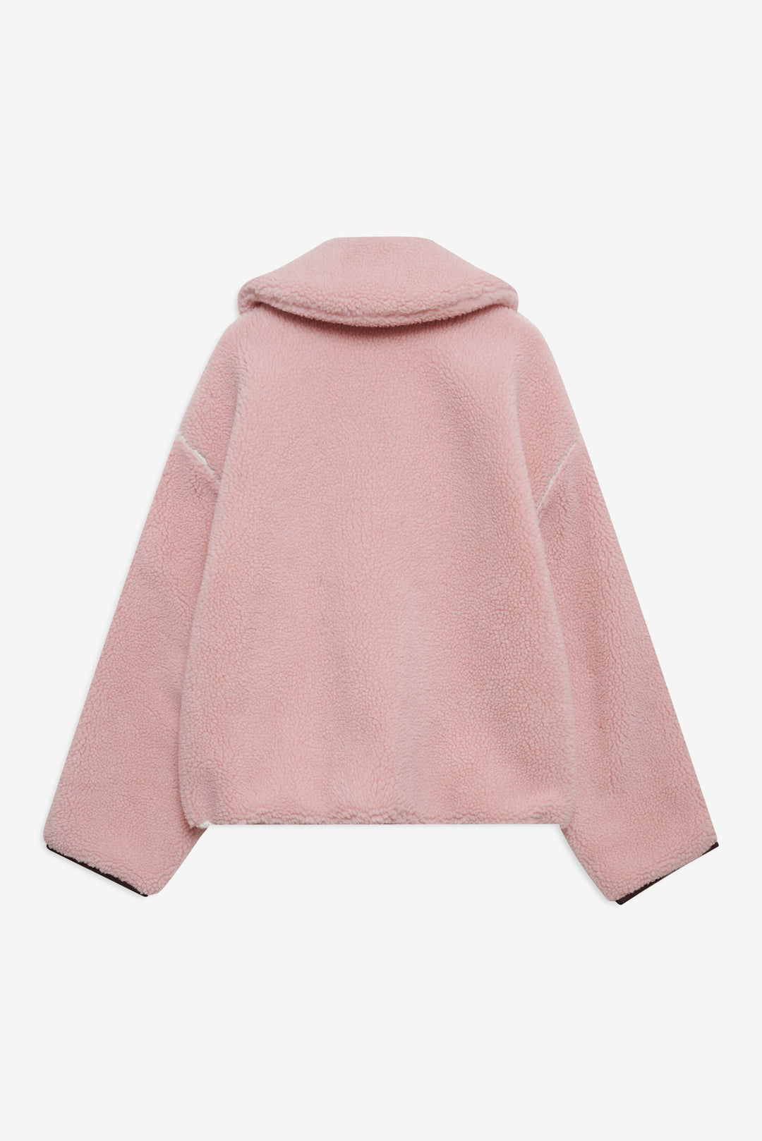 Melody Pullover Sherpa Jacket — Pink