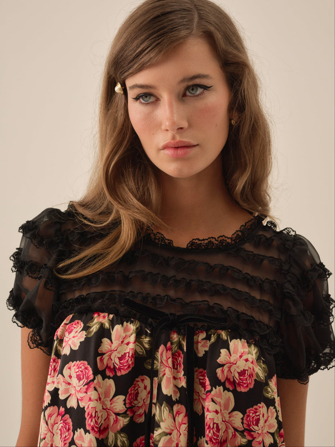 Belmond Floral Mini Dress — Black