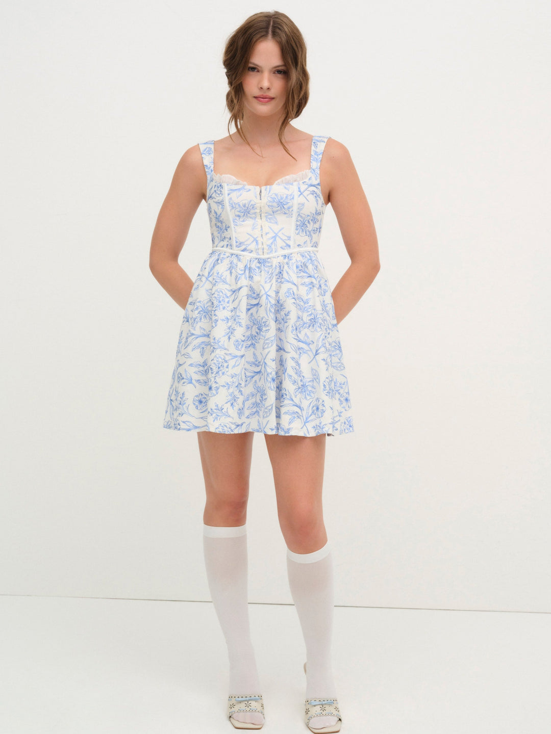 Maisie Mini Dress — Blue