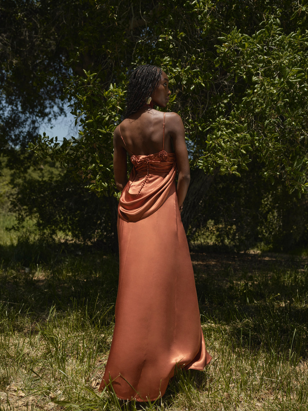 Winona Bridesmaid Gown — Orange