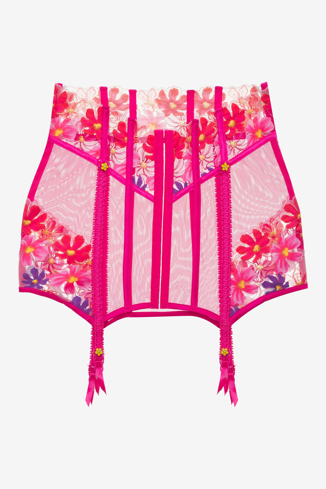 Anemone Floral Garter Skirt — Pink