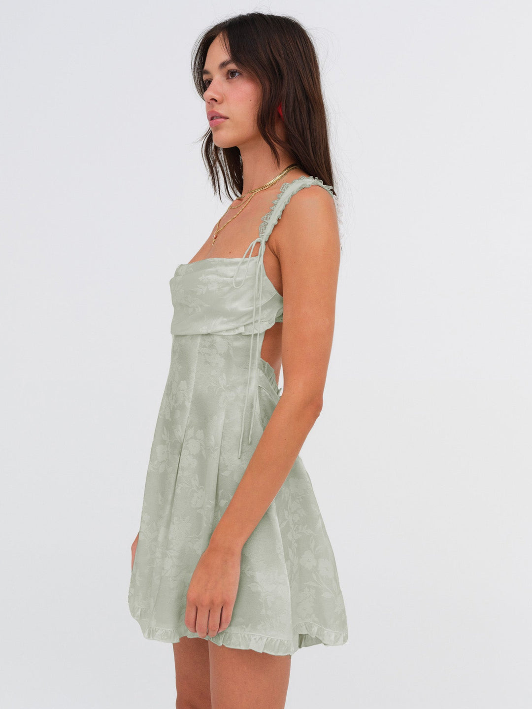 Holland Mini Dress — Green