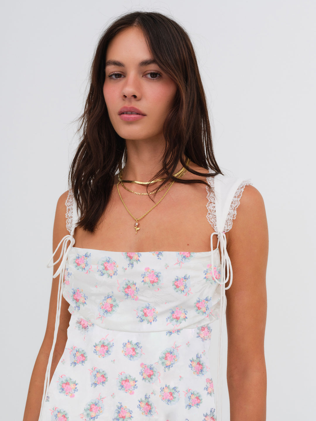Holland Mini Dress — Doily Bouquet