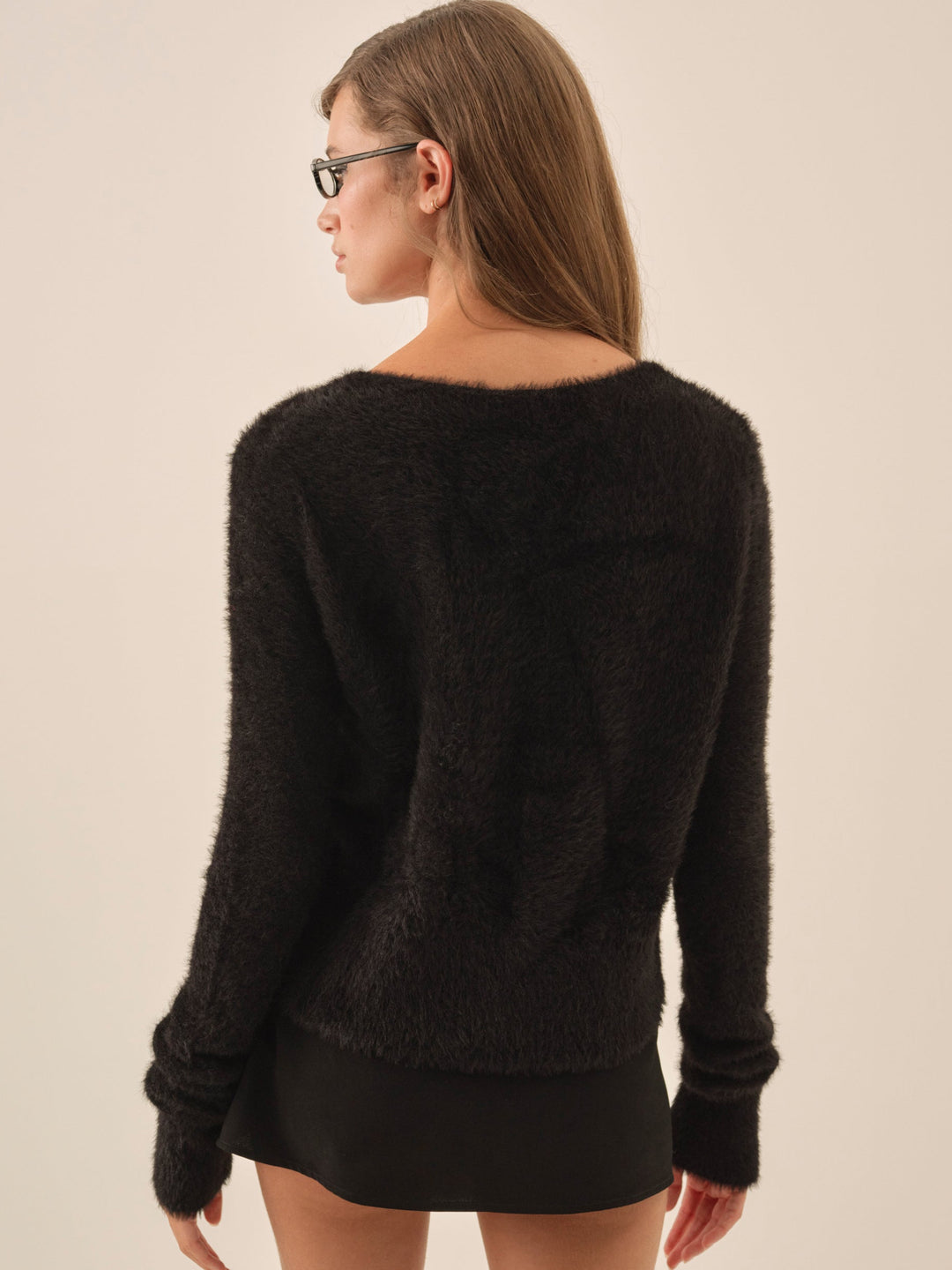 Tayla Knit Cardigan — Black