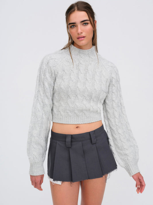Lise Chunky Sweater — Grey