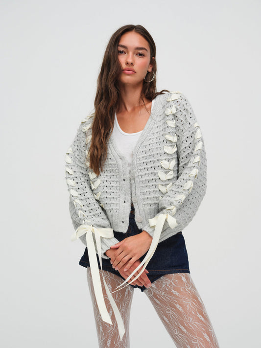 Laurel Oversized Cardigan — Grey