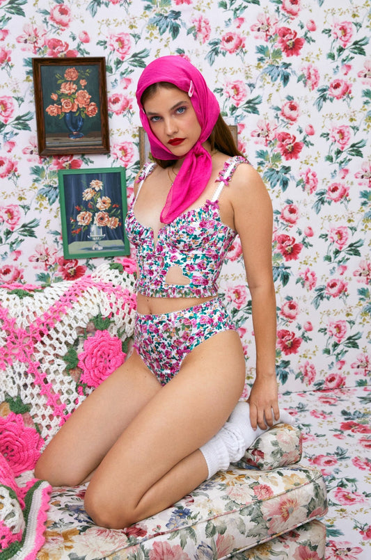 Heart Bloom Bustier — Pink
