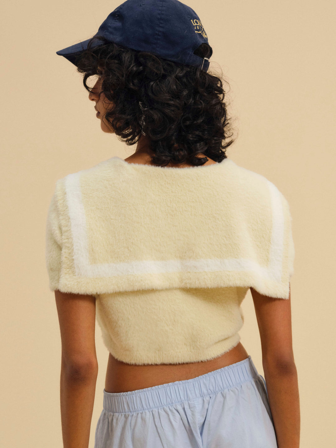Kimmy Sailor Sweater Top — Yellow