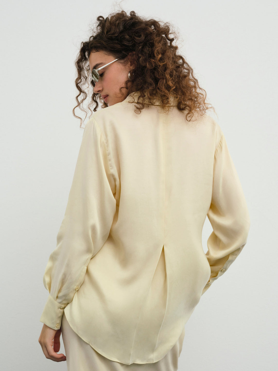 Clarabell Button Down Shirt — Yellow