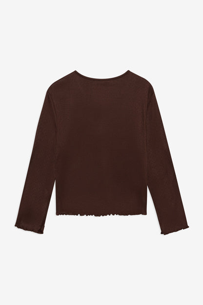 Elliana Cardigan — Chocolate