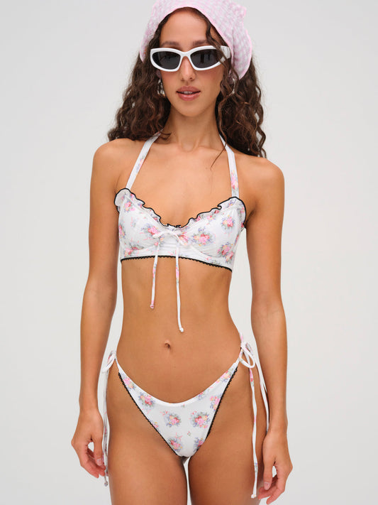 Doily Bikini Bottom — White