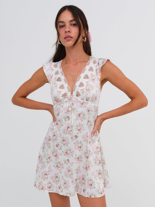 Naima Slip Dress — Pink