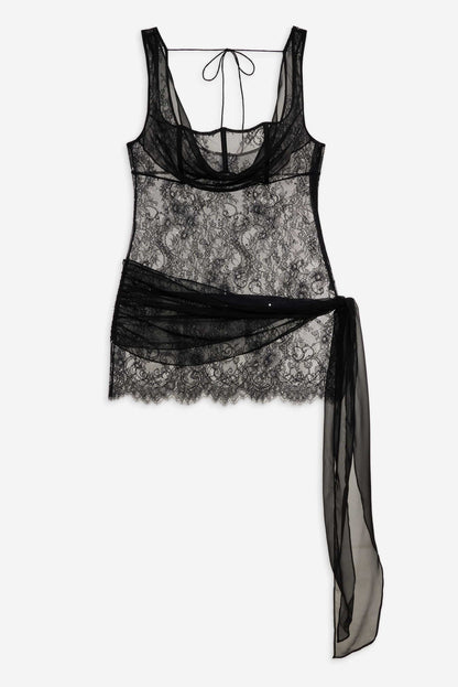 Sonja Slip Dress — Black
