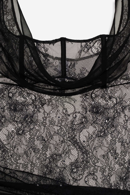 Sonja Slip Dress — Black