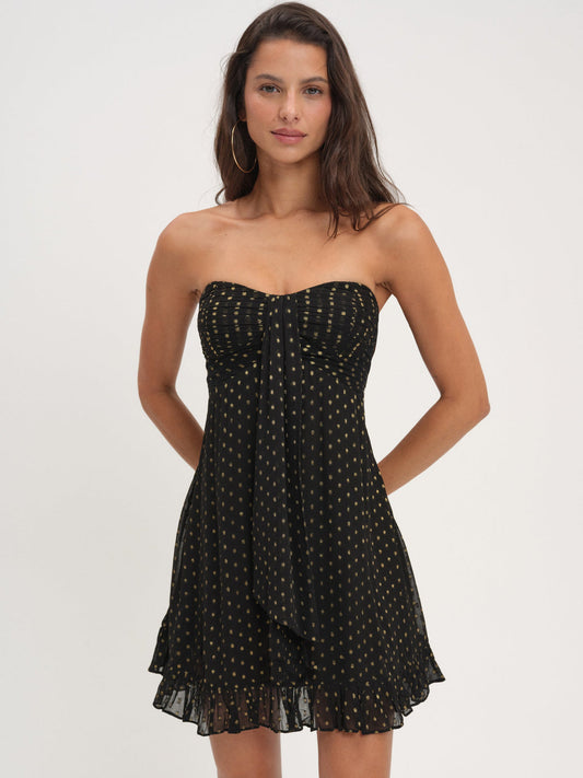 Teagan Mini Dress — Black