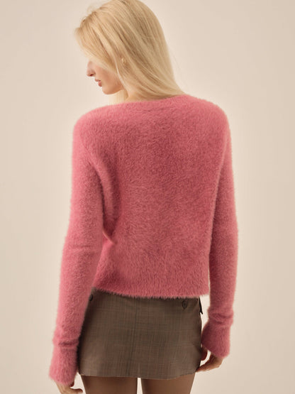 Tayla Knit Cardigan — Pink