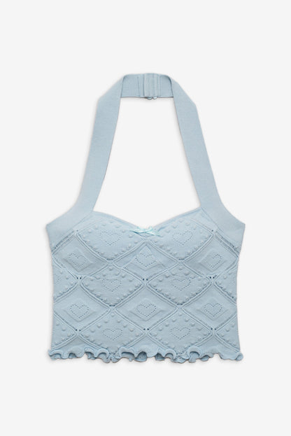 Coco Knit Tank — Baby Blue