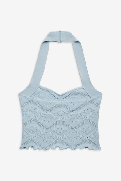 Coco Knit Tank — Baby Blue