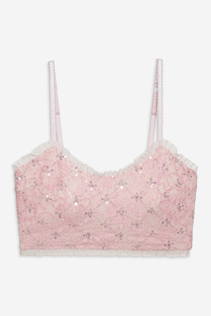 Isabeau Sleep Top — Pink