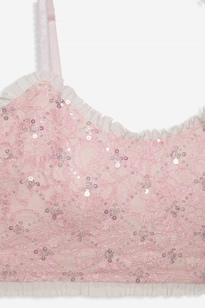 Isabeau Sleep Top — Pink