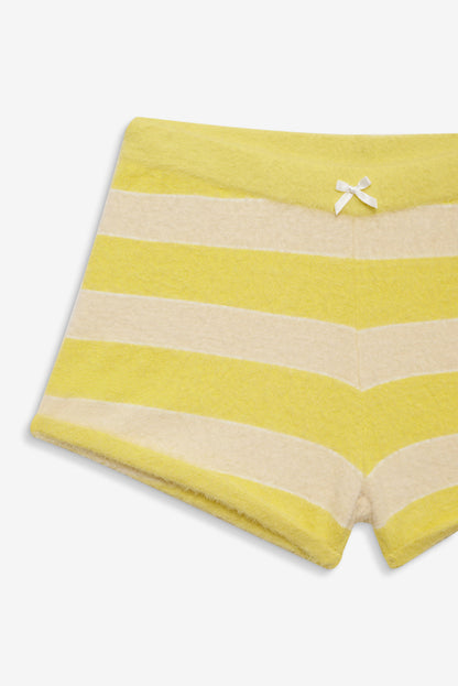 Sleepy Stripe Shorts — Yellow