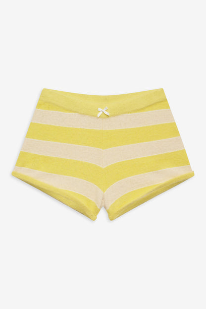 Sleepy Stripe Shorts — Yellow