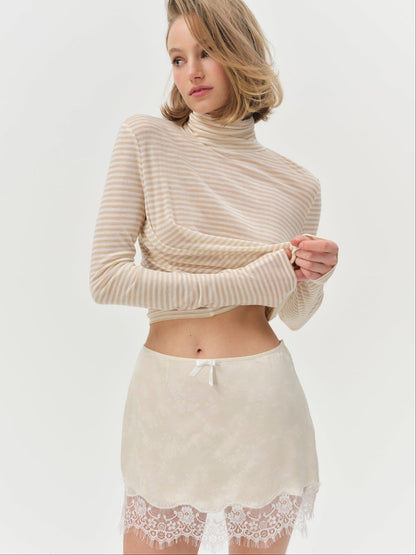 Madalie Slip Skirt — Cream