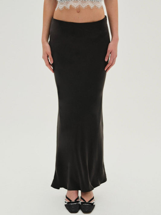 Lena Maxi Skirt — Black