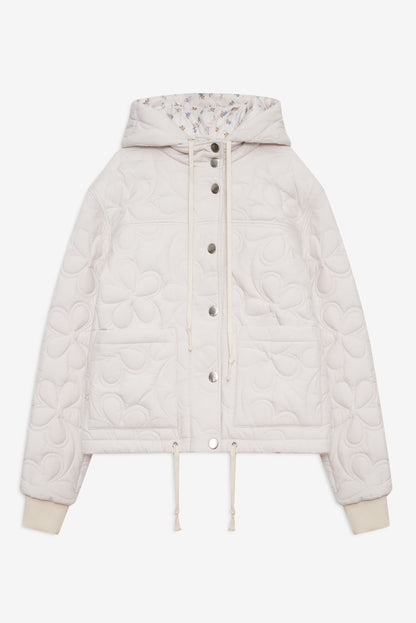Isabel Quilted Puffer Jacket — Cream