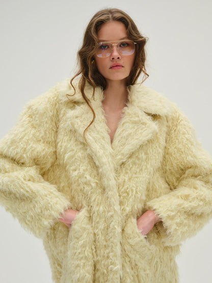 Serenne Coat — Yellow