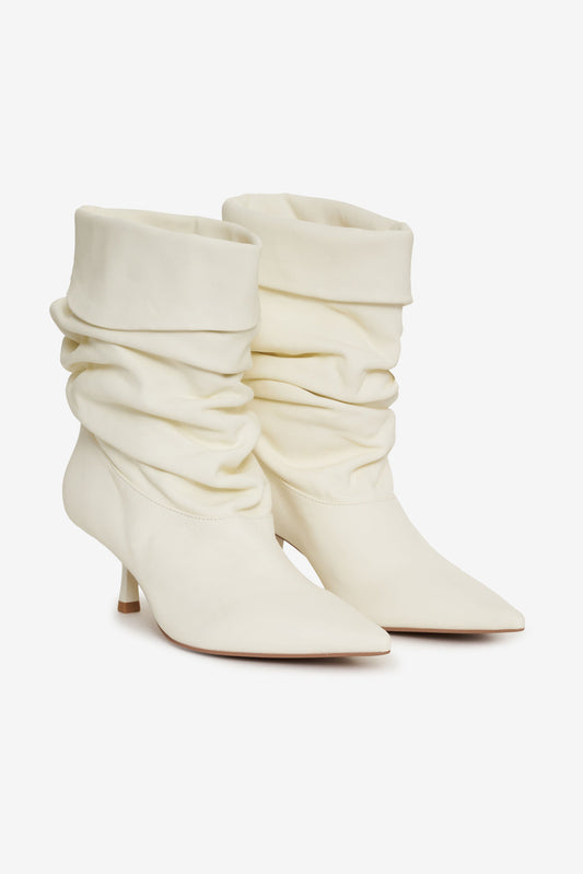 Verbana Slouch Boot — Cream