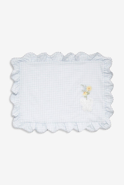 Bluebell Gingham Placemats — Blue