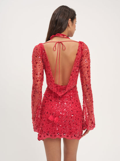 Gwendolyn Mini Dress — Red