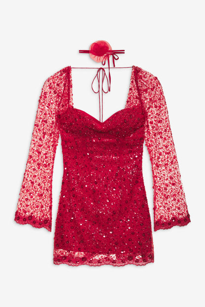 Gwendolyn Mini Dress — Red