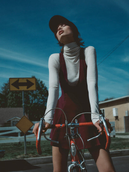 Selena Mini Dress — Burgundy