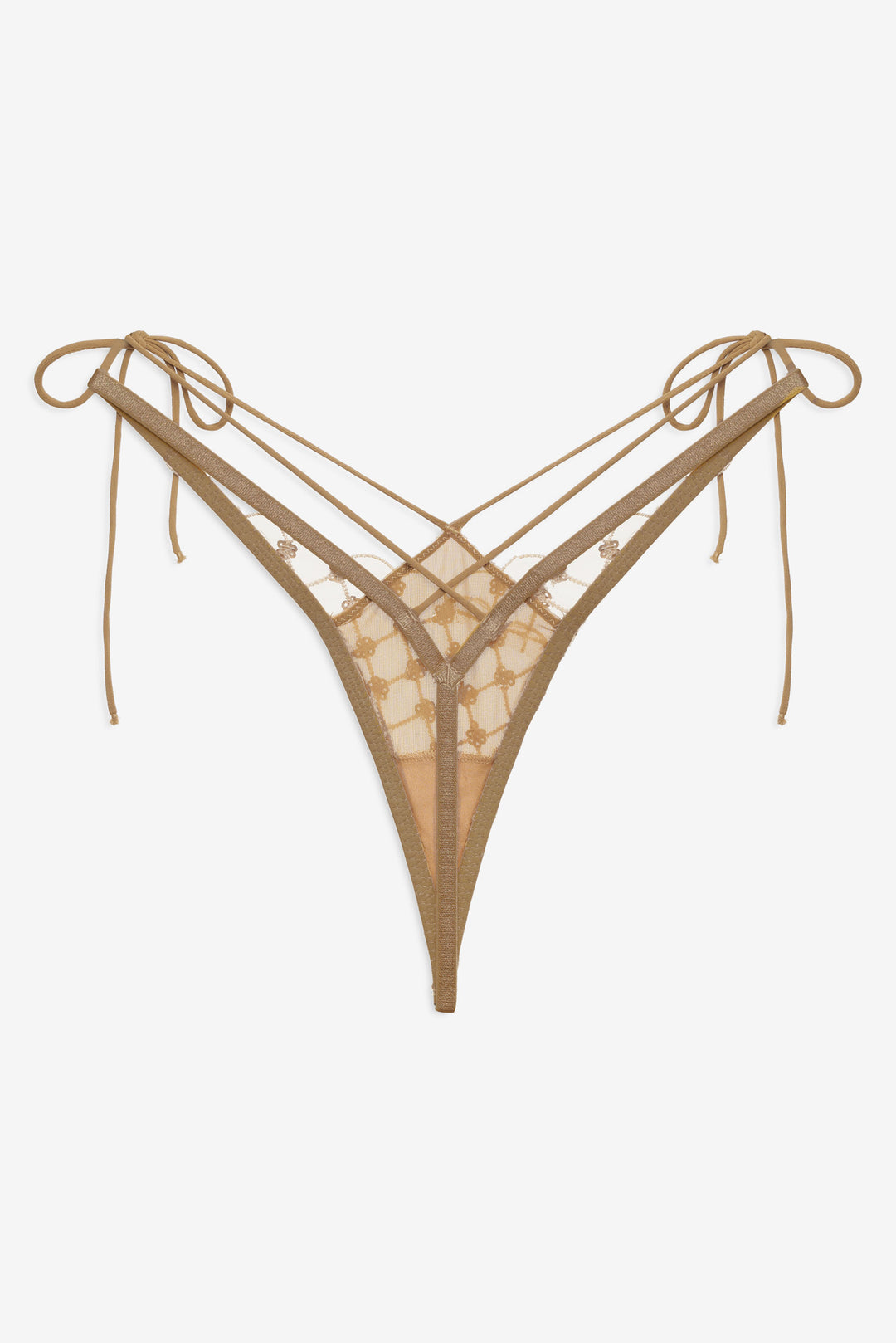 Dazzle Me Thong Panty — Gold