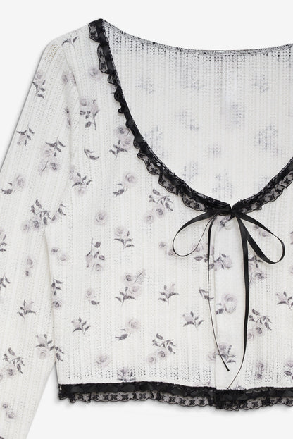 Fawn Cardigan — White