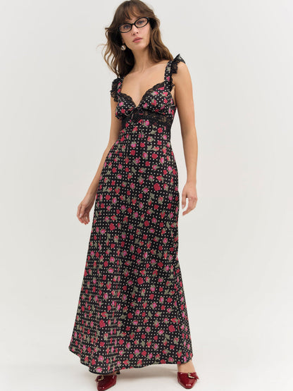 Clarisse Maxi Dress — Black
