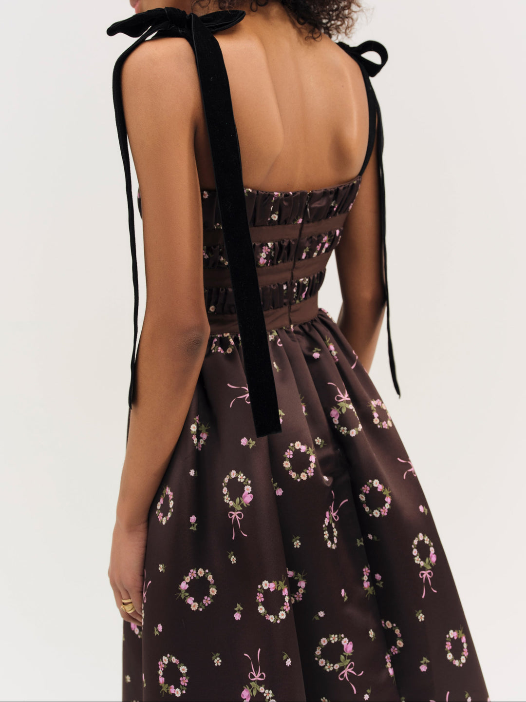 Kendra Midi Dress — Brown
