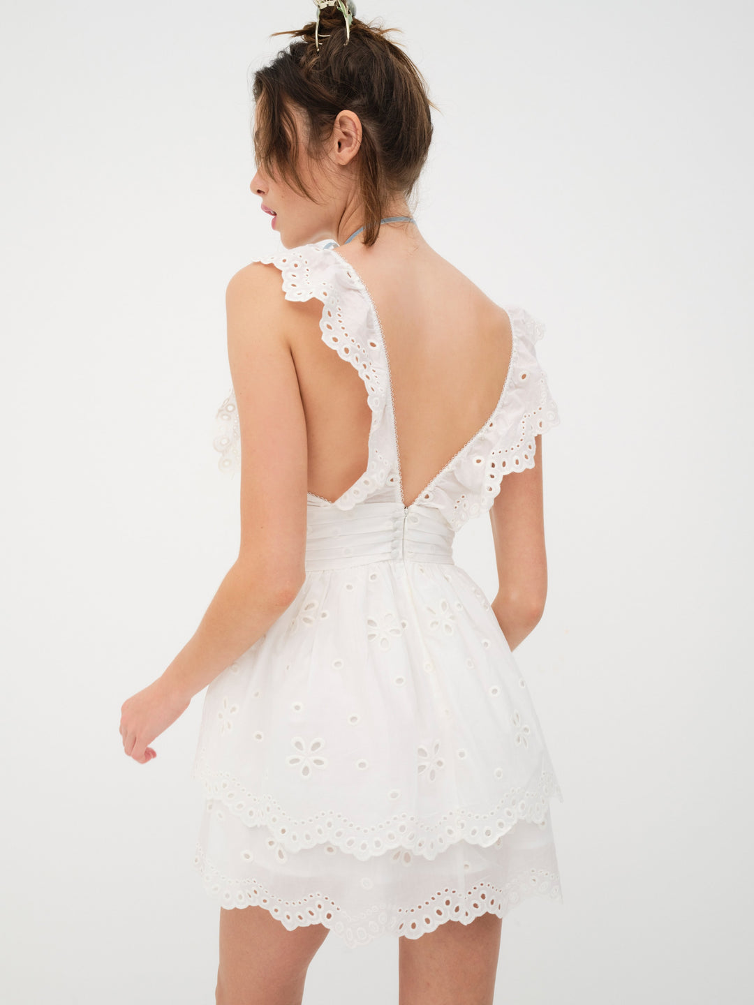 Serena Sleeveless Dress — White
