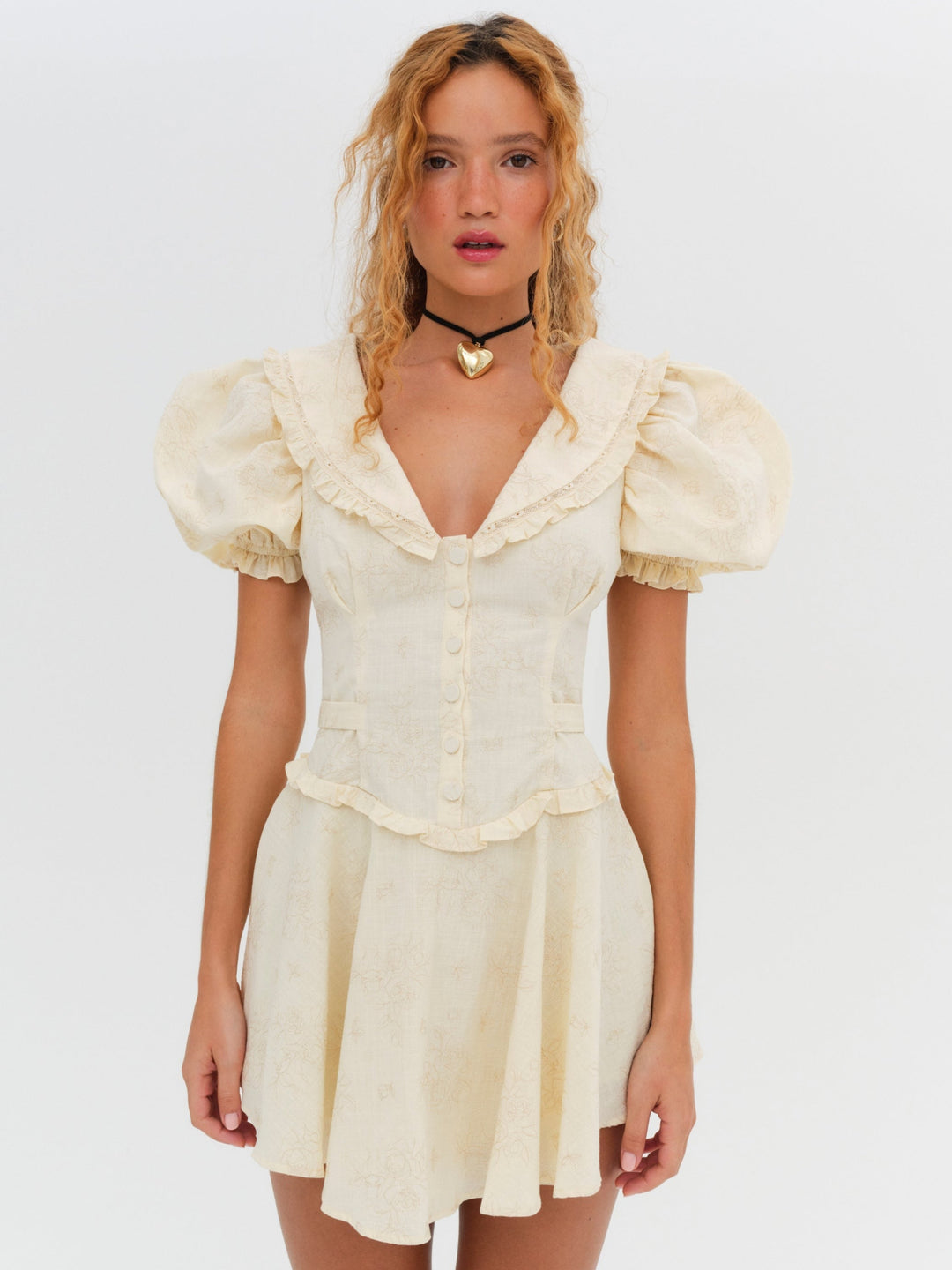 Gigi Mini Dress — Cream