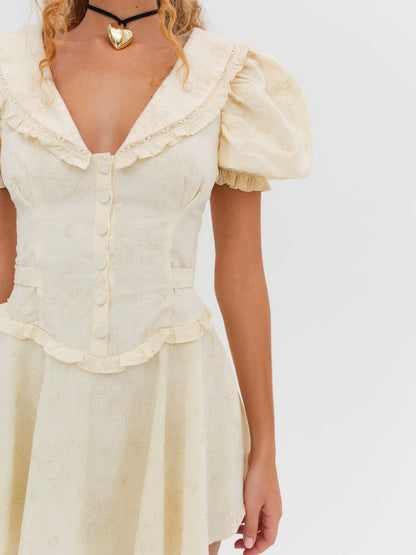 Gigi Mini Dress — Cream