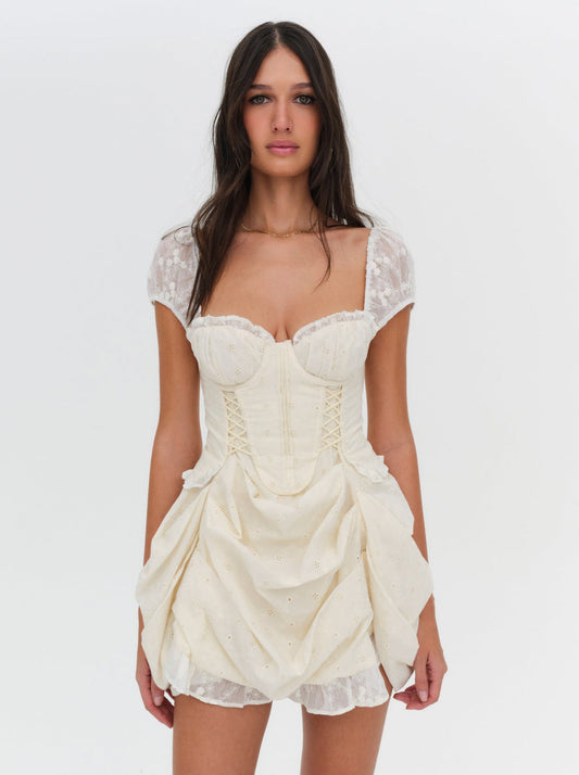 Morgan Mini Dress — White