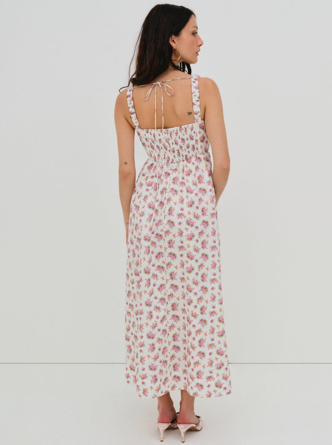 Etienne Midi Dress — Pink