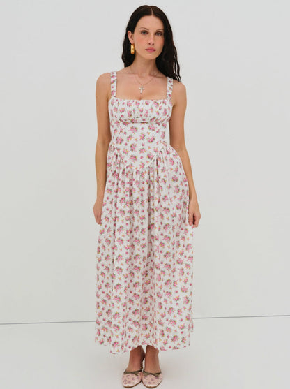 Etienne Midi Dress — Pink