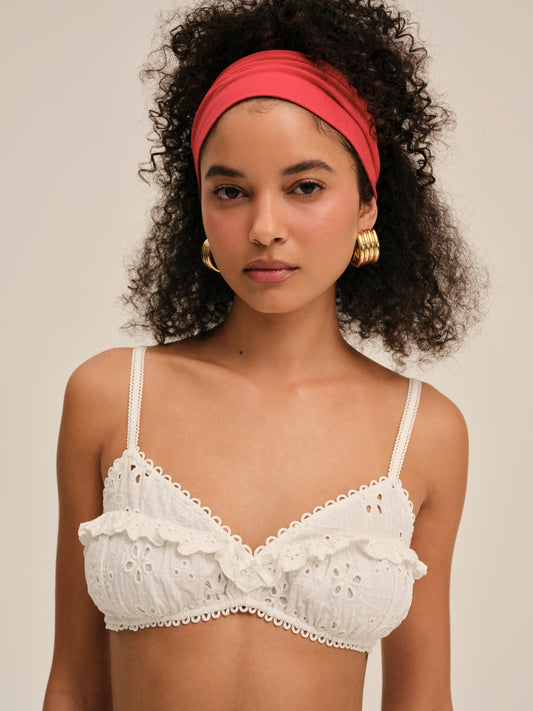Dreamy Daisy Bra Top — White