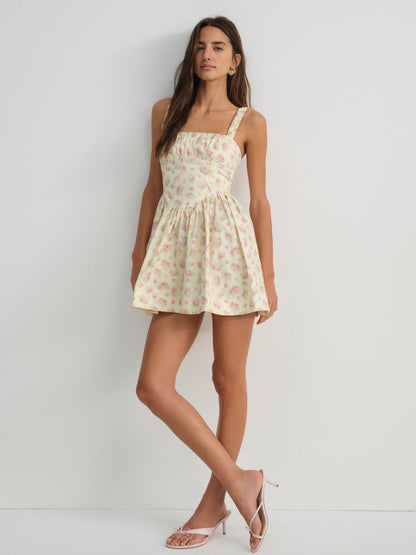 Zofia Mini Dress — Yellow