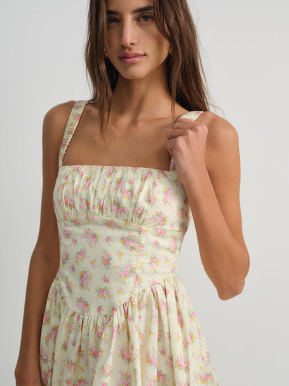 Zofia Mini Dress — Yellow