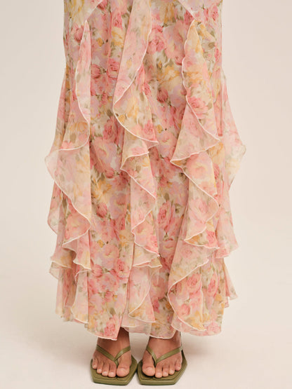 Elea Maxi Dress — Peach