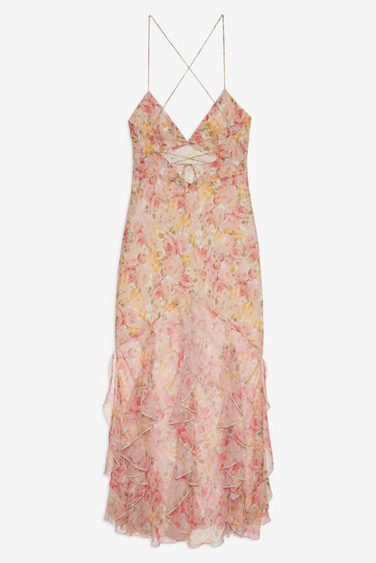 Elea Maxi Dress — Peach